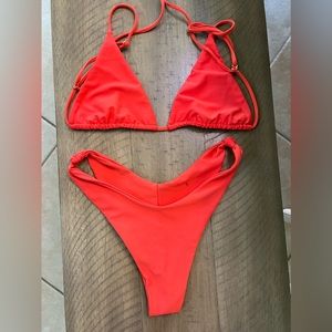 SKATIE - Ella top, red, M / SKATIE - Suzanne bottom, red, S